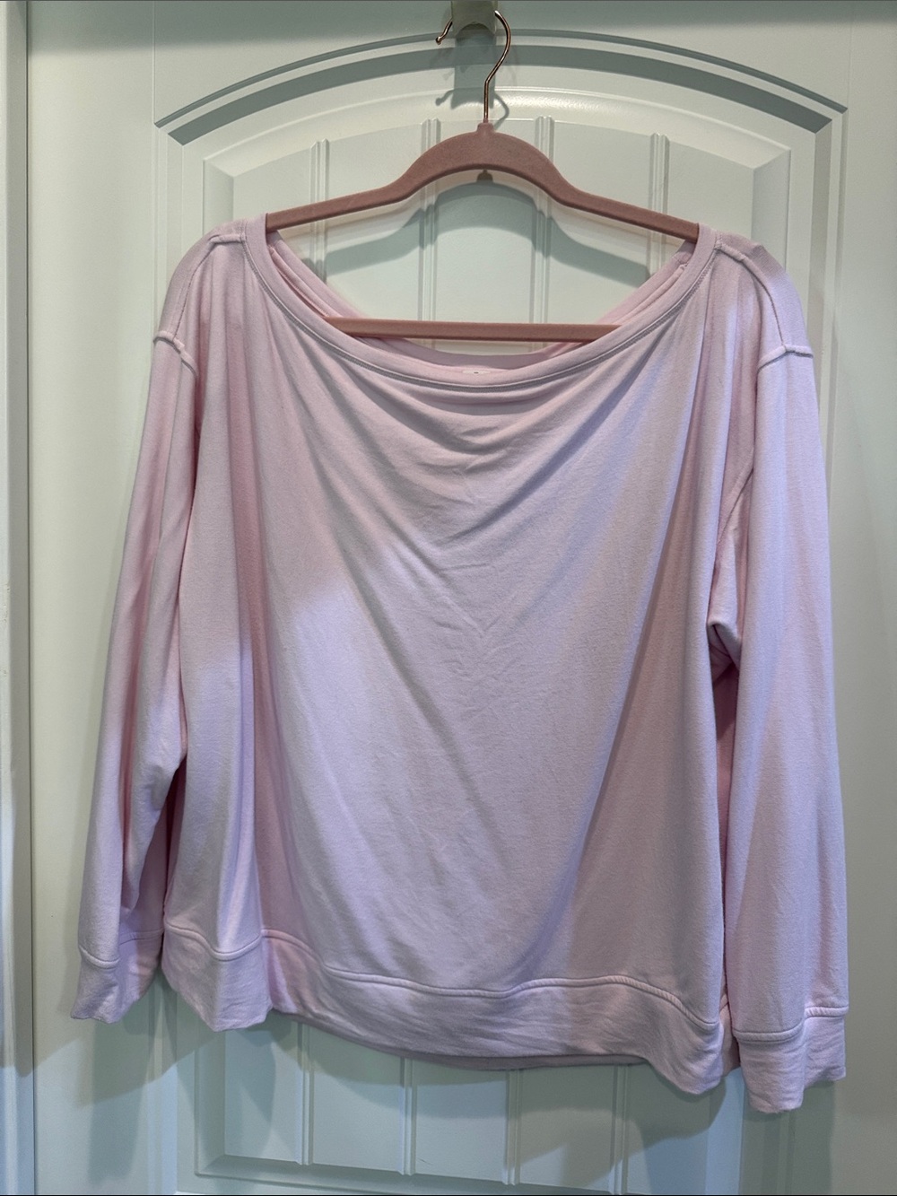 lululemon athletica Relaxed Off-Shoulder Sweatshirt - Pale Pink